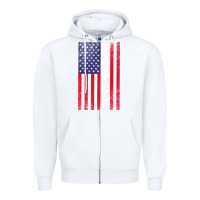 White Daddy American Flag Zipper Hoodie - Bettercallsaul