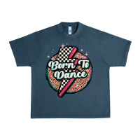 Midnight Navy born to dance Urban Heavy Tee - MaliasSmallBusiness