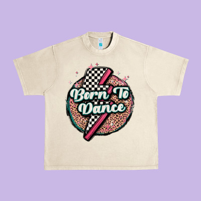 Born To Dance Urban Heavy Tee Designed By Maliassmallbusiness