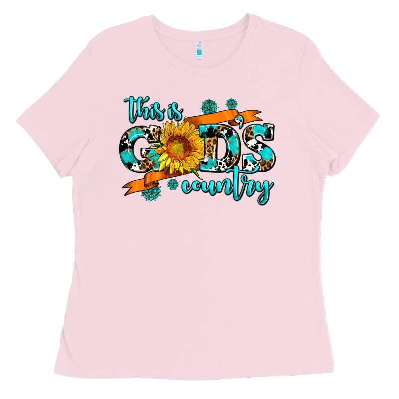 This Is Gods Country Sunflower Ladies Tee by AdoDesignShop | Teevron