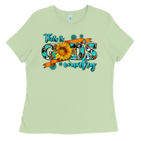Matcha this is gods country sunflower Ladies Tee - AdoDesignShop