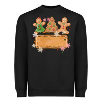 Black costom name christmas cookie Heavyweight Sweatshirt - MaliasSmallBusiness