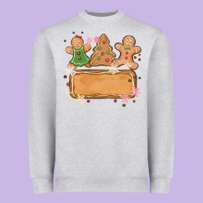 Costom Name Christmas Cookie Heavyweight Sweatshirt Designed By Maliassmallbusiness