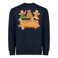 Navy costom name christmas cookie Heavyweight Sweatshirt - MaliasSmallBusiness