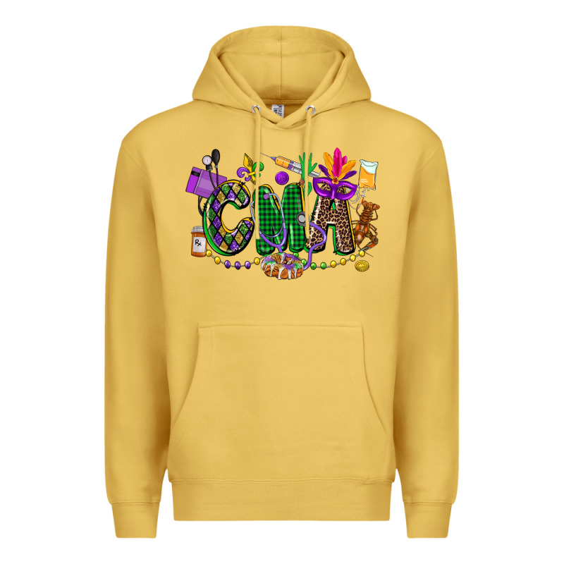 Cma Mardi Gras Cowgirl Premium Hoodie by CowGirlArtShop | Teevron