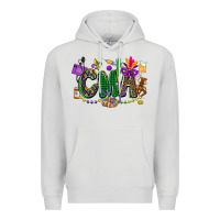 Dove Grey cma mardi gras cowgirl Premium Hoodie - CowGirlArtShop