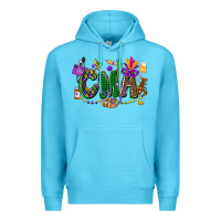 Ocean Blue cma mardi gras cowgirl Premium Hoodie - CowGirlArtShop