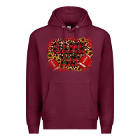 Burgundy game day football Premium Hoodie - JahusDesignShop