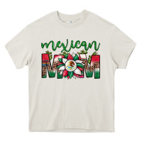 Cream mexican flag sunflower mom leopard Heavy Core Tee - JahusDesignShop