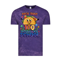 Cloud Purple taco bout 100 days of school Vintage Tee - MaliasSmallBusiness