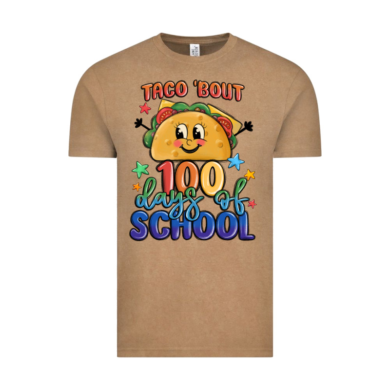Taco Bout 100 Days Of School Vintage Tee by MaliasSmallBusiness | Teevron