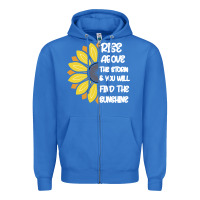 True Royal Rise Above The Storm You Will F and The Sunshine Zipper Hoodie - Bettercallsaul