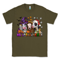 Army Green Happy Hallothanksmas heifers Classic Tee - NancyCooperArtShop