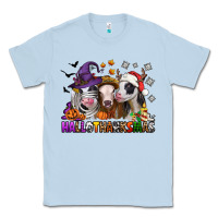 Dusty Blue Happy Hallothanksmas heifers Classic Tee - NancyCooperArtShop