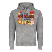 Cloud Rock it's a softball kinda day Vintage Hoodie - MaliasSmallBusiness