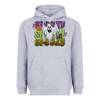 Heather Grey spooky spooky spooky Heavyweight Hoodie - CowGirlArtShop