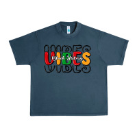 Midnight Navy black history vibes Urban Heavy Tee - MaliasSmallBusiness