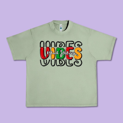 Black History Vibes Urban Heavy Tee Designed By Maliassmallbusiness