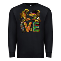 Black love juneteenth africa Premium Sweatshirt - CowGirlArtShop