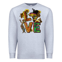Heather Grey love juneteenth africa Premium Sweatshirt - CowGirlArtShop