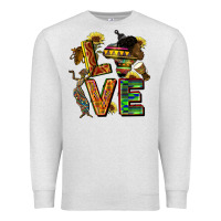Oatmeal Heather love juneteenth africa Premium Sweatshirt - CowGirlArtShop