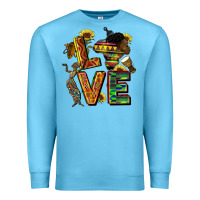 Ocean Blue love juneteenth africa Premium Sweatshirt - CowGirlArtShop