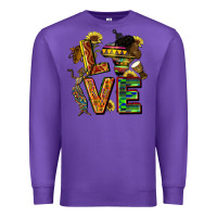 Purple love juneteenth africa Premium Sweatshirt - CowGirlArtShop