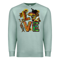 Seafoam love juneteenth africa Premium Sweatshirt - CowGirlArtShop