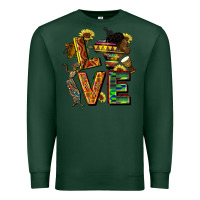 Sports Green love juneteenth africa Premium Sweatshirt - CowGirlArtShop