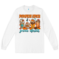 White pumpkin spice jesus christ Long Sleeve Tee - MaliasSmallBusiness