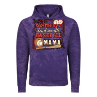 Cloud Purple somebody's loud mouth baseball mama Vintage Hoodie - MaliasSmallBusiness