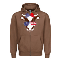 Chestnut Cow 4Th Of July Independence Day Zipper Hoodie - Bettercallsaul