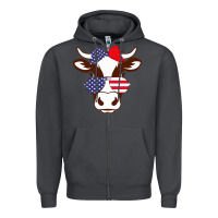 Smoke Cow 4Th Of July Independence Day Zipper Hoodie - Bettercallsaul