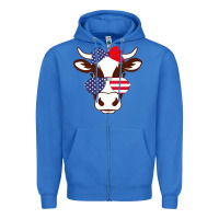 True Royal Cow 4Th Of July Independence Day Zipper Hoodie - Bettercallsaul