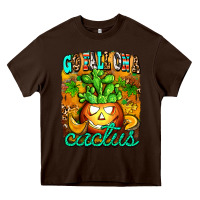 Chocolate Brown go fall on a cactus Heavy Core Tee - AdoDesignShop