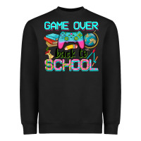 Black game over back to school Heavyweight Sweatshirt - NancyCooperArtShop