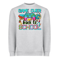 Heather Grey game over back to school Heavyweight Sweatshirt - NancyCooperArtShop