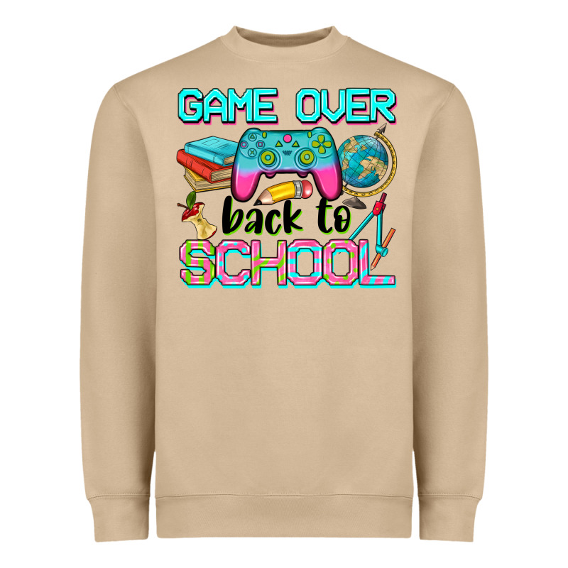 Game Over Back To School Heavyweight Sweatshirt by NancyCooperArtShop | Teevron
