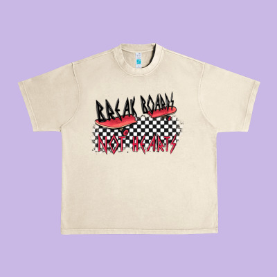 Break Boards Not Hearts Urban Heavy Tee Designed By Maliassmallbusiness