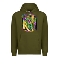 Army Green mardi gras Premium Hoodie - CowGirlArtShop