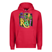 Cardinal mardi gras Premium Hoodie - CowGirlArtShop