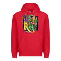 Red mardi gras Premium Hoodie - CowGirlArtShop