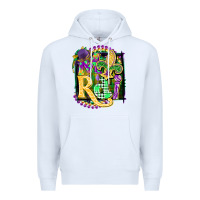 White mardi gras Premium Hoodie - CowGirlArtShop