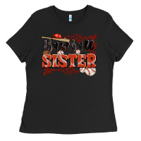 Black baseball sister Ladies Tee - JahusDesignShop