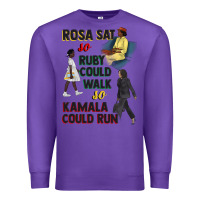 Purple rosa sat so ruby could walk so kamala could run juneteenth Premium Sweatshirt - CowGirlArtShop