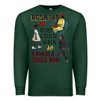 Sports Green rosa sat so ruby could walk so kamala could run juneteenth Premium Sweatshirt - CowGirlArtShop