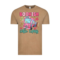 Vintage Coffee bookish girlie express Vintage Tee - MaliasSmallBusiness