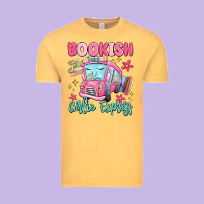 Bookish Girlie Express Vintage Tee Designed By Maliassmallbusiness