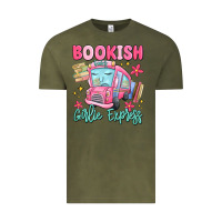Vintage Olive bookish girlie express Vintage Tee - MaliasSmallBusiness