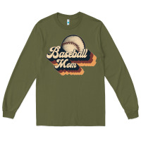 Army Green baseball mom Long Sleeve Tee - JahusDesignShop